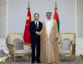 UAE-DUBAI-CHINA-ZHAO LEJI-GHOBASH SAQR-MEETING