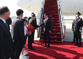 CHINA-SHAANXI-XI'AN-TURKMEN PRESIDENT-ARRIVAL (CN)