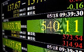 Tokyo stocks up sharply on Wall Street gains