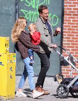 Will Arnett And Family Out - NYC