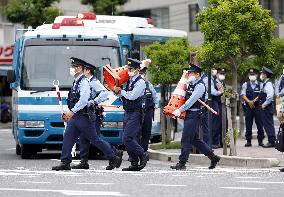 Tightened security on eve of G-7 summit in Hiroshima