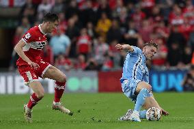 Middlesbrough v Coventry City: Sky Bet Championship Play-Off Semi-Final Second Leg