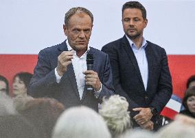 Krakow Hosts Joint Open Meeting With Donald Tusk And Rafal Trzaskowski