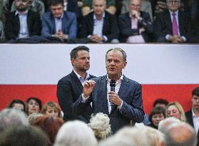 Krakow Hosts Joint Open Meeting With Donald Tusk And Rafal Trzaskowski