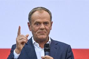 Krakow Hosts Joint Open Meeting With Donald Tusk And Rafal Trzaskowski