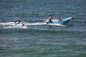 Members Of A Palestine Sailing And Rowing Federation