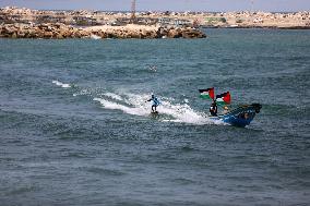 Members Of A Palestine Sailing And Rowing Federation