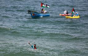 Members Of A Palestine Sailing And Rowing Federation