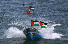 Members Of A Palestine Sailing And Rowing Federation