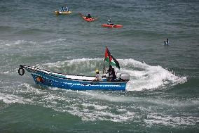 Members Of A Palestine Sailing And Rowing Federation