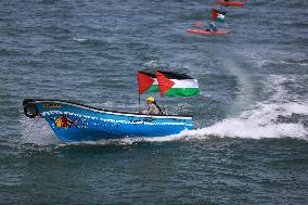 Members Of A Palestine Sailing And Rowing Federation