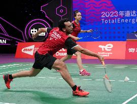 (SP)CHINA-SUZHOU-BADMINTON-SUDIRMAN CUP-SGP VS EGY (CN)