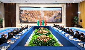 CHINA-SHAANXI-XI'AN-XI JINPING-TURKMEN PRESIDENT-MEETING (CN)