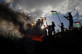 MIDEAST-GAZA CITY-DEMONSTRATION