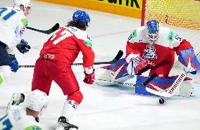 (SP)LATVIA-RIGA-2023 IIHF ICE HOCKEY WORLD CHAMPIONSHIP-SLOVENIA VS CZECH REPUBLIC