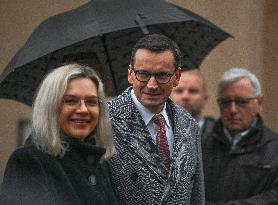 Kaczynski And PiS Politicians At Wawel Castle