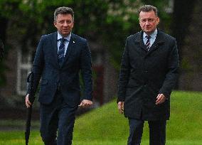 Kaczynski And PiS Politicians At Wawel Castle