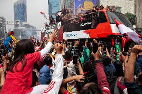 Victory Parade Of The Indonesia's National Football Team