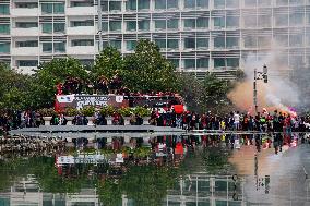 Victory Parade Of The Indonesia's National Football Team