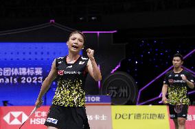 (SP)CHINA-SUZHOU-BADMINTON-SUDIRMAN CUP-QUARTERFINAL-THAILAND VS JAPAN (CN)