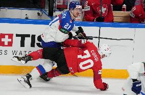 (SP)LATVIA-RIGA-2023 IIHF ICE HOCKEY WORLD CHAMPIONSHIP-SLOVAKIA VS SWITZERLAND