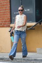 Olivia Wilde In Sleeveless Top And Jeans - LA