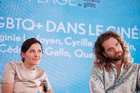 Cannes - Virginie Ledoyen At La Plage Des Enfants Gates