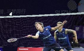 (SP)CHINA-SUZHOU-BADMINTON-SUDIRMAN CUP-DEN VS MAS (CN)