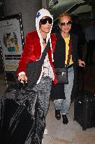 Cannes Dominique Crenn And Maria Bello At Nice Airport