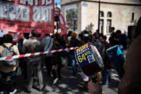 Protests Outside Premier Borne Headquarters