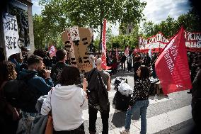 Protests Outside Premier Borne Headquarters