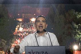 Election Campaign Of SYRIZA Party And The Leader Alexis Tsipras In Athens