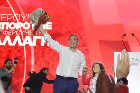 Election Campaign Of SYRIZA Party And The Leader Alexis Tsipras In Athens