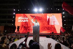 Election Campaign Of SYRIZA Party And The Leader Alexis Tsipras In Athens