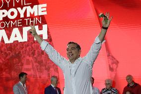 Election Campaign Of SYRIZA Party And The Leader Alexis Tsipras In Athens