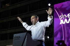 Election Campaign Of SYRIZA Party And The Leader Alexis Tsipras In Athens