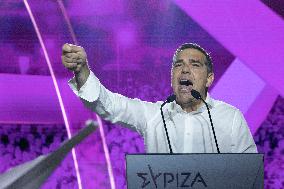 Election Campaign Of SYRIZA Party And The Leader Alexis Tsipras In Athens