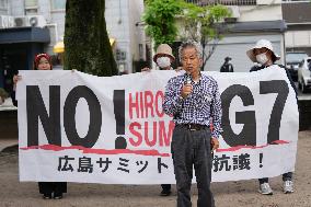 JAPAN-HIROSHIMA-G7 SUMMIT-PROTESTS