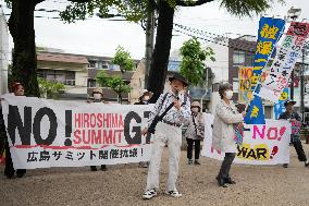 JAPAN-HIROSHIMA-G7 SUMMIT-PROTESTS