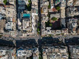 Aerial View Of Athens From A Drone