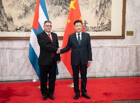 CHINA-BEIJING-WANG XIAOHONG-CUBA-INTERIOR MINISTER-MEETING (CN)