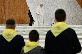 Pope Francis meets pilgrims of diocese of Spoleto-Norcia