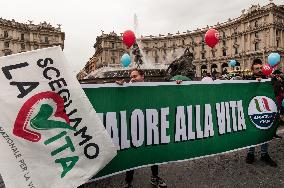 'Let's Choose Life' Demonstration In Rome