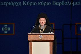 Ecumenical  Patriarch Bartholomew Receives Honorary Distinction From Athens Municipality