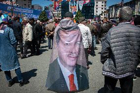 Turkish Pres. Erodgan Campaign Rally In Rize, Turkey