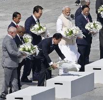 Leaders of G-7 guest nations in Hiroshima