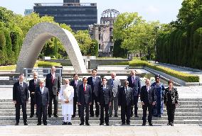 Leaders of G-7 guest nations in Hiroshima