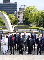 Leaders of G-7 guest nations in Hiroshima