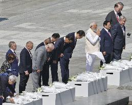 Leaders of G-7 guest nations in Hiroshima