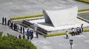 Leaders of G-7 guest nations in Hiroshima